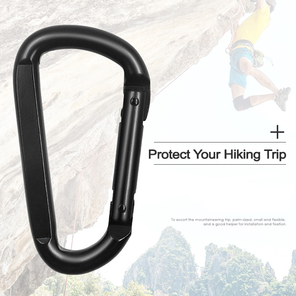 1764lbs Hiking Carabiner Clip D Shaped Spring Hook 2pcs Small Carabiners for Hammocks Hiking Outdoor