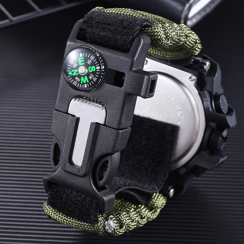 Men Military Multifunction Digital LED Watch Electronic Waterproof Alarm Sports Watch