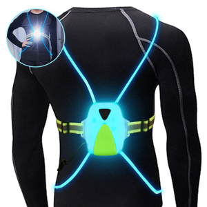 Multicolor Illuminated Running Light, Rechargeable Running Light, Reflective Vest for Biking