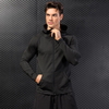 Fashion Hoodie Full-Zip up Sports Jacket Long Sleeve Lightweight Slim Fit Running Coats